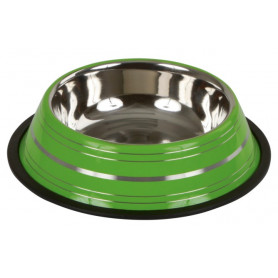 Gamelle chien inox en couleur - 450 ml