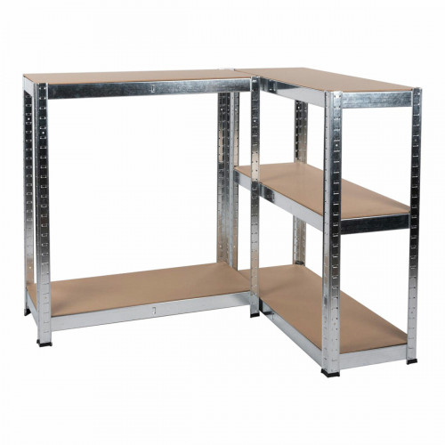 Étagère Bois Acier inoxydable 5 Etagères 750 kg 75 x 30 x 172 cm pour l'écurie