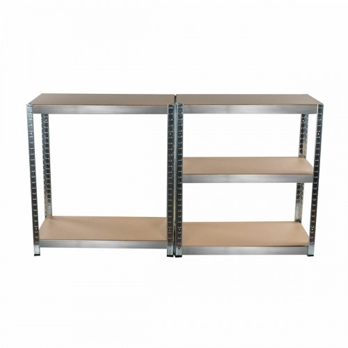 Étagère Bois Acier inoxydable 5 Etagères 750 kg 75 x 30 x 172 cm pour l'écurie